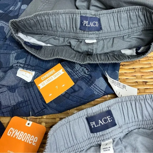 3 Pairs Boys Cargo Shorts Gymboree Children’s Place - Picture 2 of 7